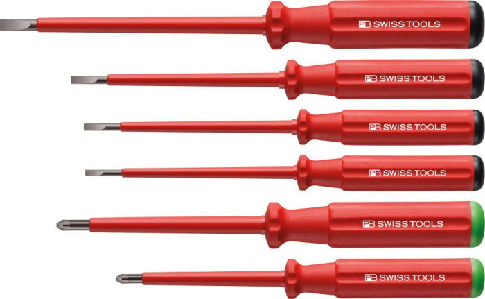 Schraubendreher-Satz VDE
6-teilig Schlitz/PZ
im Karton
Classic PB Swiss Tools - Detail 1
