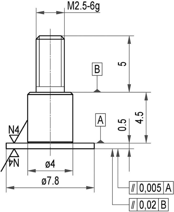 Messeinsatz Stahl
Teller 7,8x0,5mm   Käfer - Detail 1