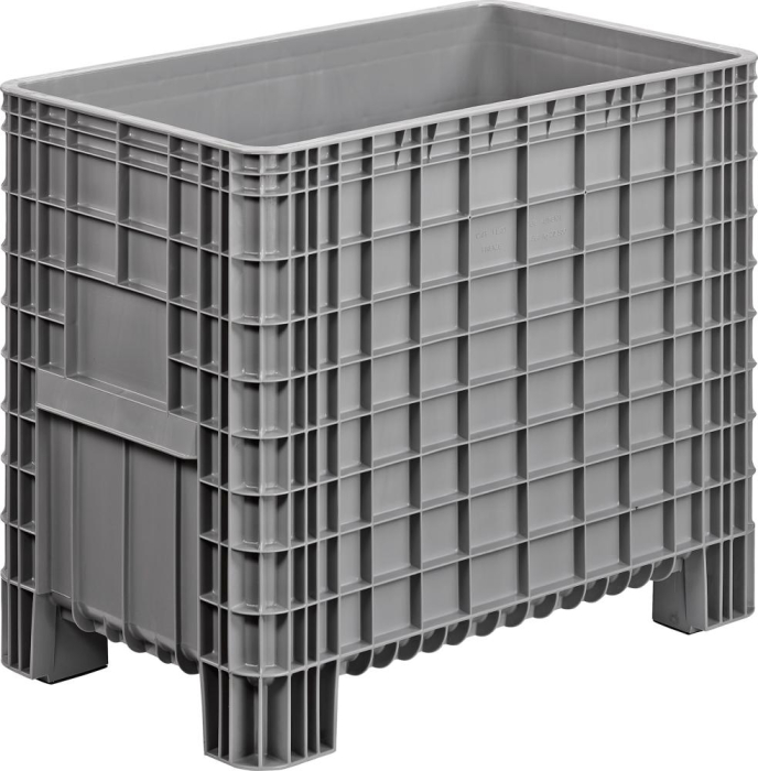 Großbehälter PE stationär
B1030xT600xH840 mm
grau Volumen 400 l - Detail 1
