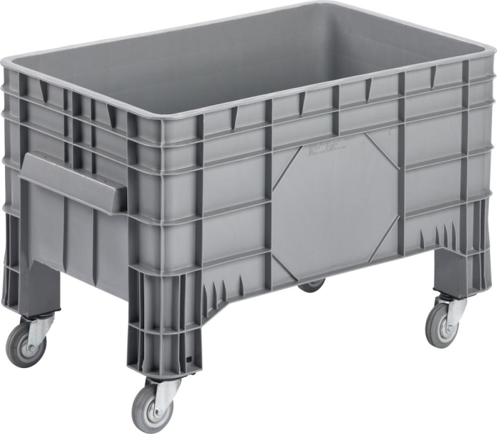 Großbehälter PE fahrbar
B1040xT640xH670 mm
grau Volumen 220 l VE4 - Detail 1
