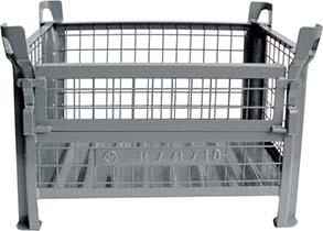 Gitterbehälter RAL7005
B1200xT800xH600 mm
Nutzlast 1t Auflast 4t - Detail 1