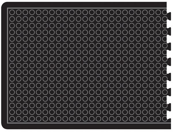 Arbeitsplatzmatte
YOGA LOCK Basic schwarz
B90xT120 cm - Detail 1