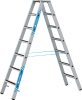 Stufenleiter R13step B
2x7 Stufen
Leiterlänge 1,98 m - More 10