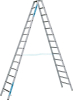 Stufenleiter R13step B
2x14 Stufen
Leiterlänge 3,95 m - More 10