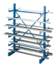 Kragarmregal K1000
B1250xT2x500xH2000 mm
Grundfeld blau - More 10