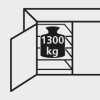 Schwerlastschrank m.Türen
B1040xT630xH1950 mm
3 FB,SL 3x75,1x125,175mm - More 11