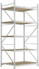 Weitspannregal MINI-RACK
B1400xT1050xH3000 mm
Grundfeld 5 Spanplatten - More 8