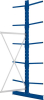 Kragarmregal L Anbaufeld
B1000xT2x600xH3000 mm
doppelseitig RAL 5010 - More 11