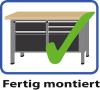Anke Montagewerkbank
B1270xT700xH850mm
RAL7035/5012 BMP: 50 mm - More 12
