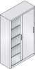 Schiebetürenschrank
B1200xT500xH1950 mm
RAL 7035/5012,4Fachböden - More 11