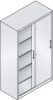 Schiebetürenschrank
B1200xT600xH1950 mm
RAL 7035/5010,4Fachböden - More 11