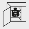 Schrankgehäuse
B1485xT500xH1950mm
RAL7035/5010 o.Mittelwand - More 12