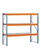 Weitspannregal
B2500xT800xH2000 mm
Grundfeld 3 Stahlböden - More 12