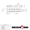 Rex Rollenkette 06 B-1 GL
DIN 8187/ISO 606
mit gerader Lasche - More 2