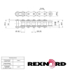 Rex Rollenkette 12 B-1
DIN 8187/ISO 606 - More 2