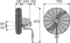 Wand-Windmaschine
H870xD700 mm
Luftmenge 9530 m³/h - More 2