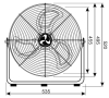 Bodenventilator
IP54 H520xD495 mm
Luftmenge 10700 m³/h - More 2