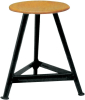 Bandstahlhocker
Holz Rundsitz, RAL 9005
Dreibein, Höhe 600 mm - More 2