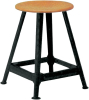 Bandstahlhocker
Holz Rundsitz, RAL 9005
Vierbein, Höhe 600 mm - More 2