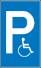 Parkplatzschild Alu
B400xH600 mm
Nur für Behinderte - More 2