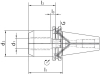 HPH-Spannfutter D69871ADB
 SK40 20mm           WTE - More 2