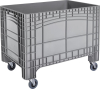 Großbehälter PE fahrbar
B1200xT800xH950 mm
grau Volumen 535 l - More 2