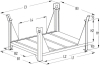 Lagergestell RAL5010
B1000xT800xH600 mm
Nutzlast1,5t Auflast4,5t - More 2