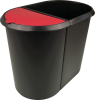 Papierkorb Duo-System
schwarz/rot - More 3