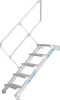 Treppe mit Handlauf 45G
5 Stufen 800 mm breit
Höhe 1,07 m - More 3