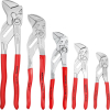 Zangenschlüssel-Set 5tlg.in Rolltasche Knipex - More 3
