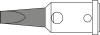 Ersatz-Lötspitze meißelförmig
gerade vern. 3.0 mm P9153.0110
(f. Gaslötset INDEPENDENT 75) - More 3