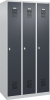 Garderobenschrank BASIC
B900xT500xH1850 mm
RAL 7035/7016, 3 Abteile - More 4
