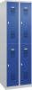 Garderobenschrank BASIC
B600xT500xH1850 mm
RAL 7035/5010, 2x2Abteile - More 4