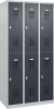 Garderobenschrank BASIC
B900xT500xH1850 mm
RAL 7035/7016, 3x2Abteile - More 4