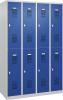 Garderobenschrank BASIC
B1200xT500xH1850 mm
RAL 7035/5010, 4x2Abteile - More 4