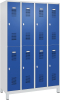 FORMAT Garderobenschrank
B1200xT500xH1950 mm
RAL7035/5010, 4x2 Abteile - More 4