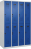 Doppelst. Schrank EVOLO
bodenstehend
RAL7035/5010, 4x2Abteile - More 4