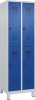 Doppelst. Schrank EVOLO
mit 100 mm hohen Füßen
RAL7035/5010, 2x2Abteile - More 4