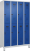 Doppelst. Schrank EVOLO
mit 100 mm hohen Füßen
RAL7035/5010, 4x2Abteile - More 4