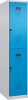 Doppelst. Schrank EVOLO
bodenstehend
RAL7035/5012, 1x2Abteile - More 4