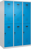 Doppelst. Schrank EVOLO
bodenstehend
RAL7035/5012, 3x2Abteile - More 4