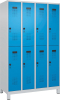 Doppelst. Schrank EVOLO
mit 100 mm hohen Füßen
RAL7035/5012, 4x2Abteile - More 4