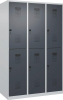 Doppelst. Schrank EVOLO
bodenstehend
RAL7035/7016, 3x2Abteile - More 4