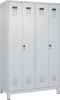 S/W-Gard.-Schrank EVOLO
mit 100 mm hohen Füßen
RAL 7035/7035, 4 Abteile - More 4