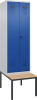 S/W-Gard.-Schrank EVOLO
mit untergeb. Sitzbank
RAL 7035/5010, 2 Abteile - More 4