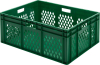 Transport-Stapelkasten
B800xT600xH320 mm
grün, Wände durchbrochen - More 4