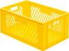 Transport-Stapelkasten
B600xT400xH270 mm
gelb, Wände durchbrochen - More 4