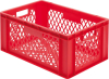 Transport-Stapelkasten
B600xT400xH270 mm
rot, kpl. durchbrochen - More 4