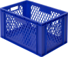 Transport-Stapelkasten
B600xT400xH320 mm
blau, Wände durchbrochen - More 4