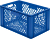 Transport-Stapelkasten
B600xT400xH320 mm
blau, kpl. durchbrochen - More 4